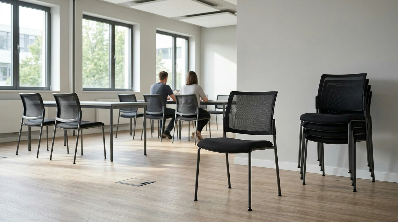 Mesh Back Stacking Chairs: Comfort, Stacking & Storage Tips