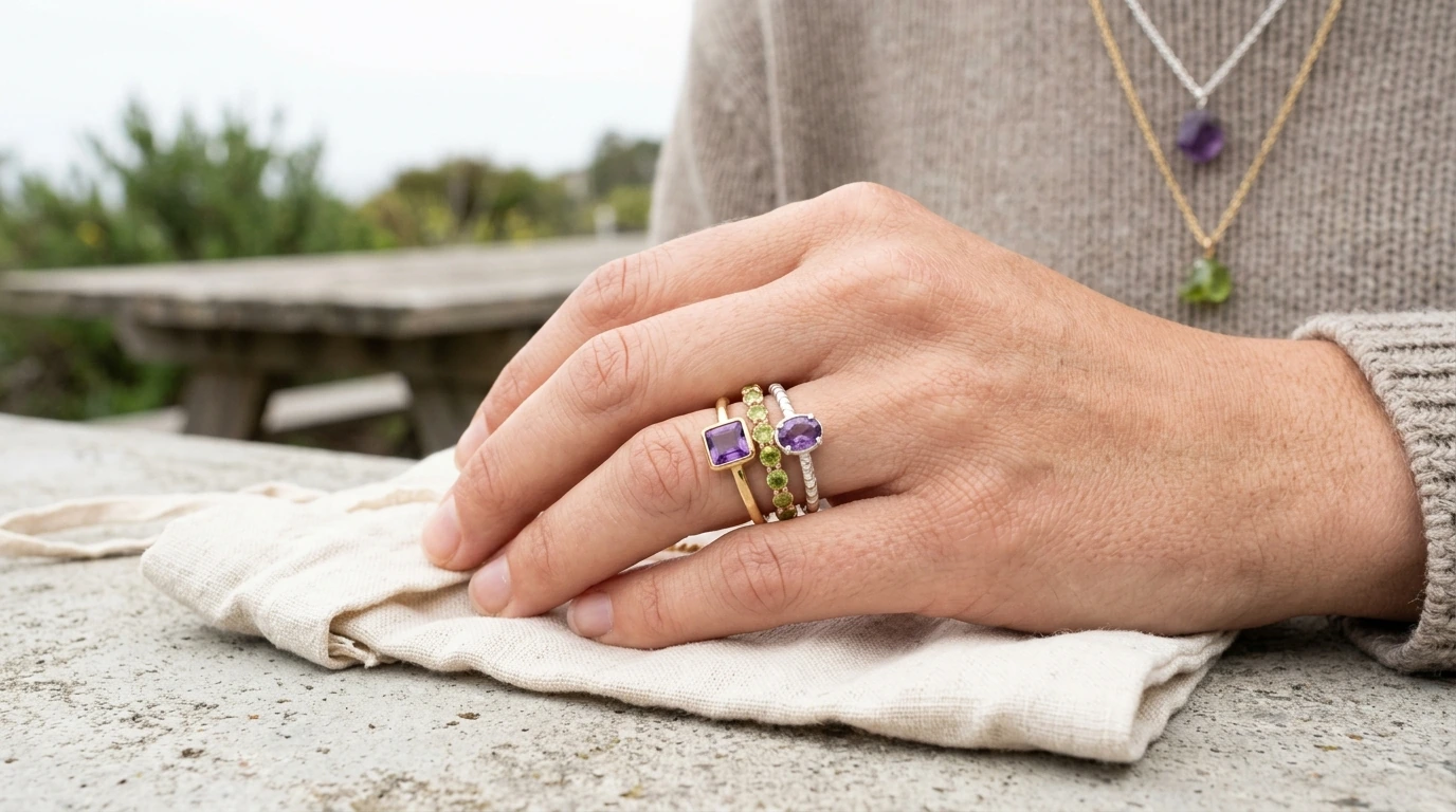 Amethyst and Peridot Together: Styling & Metal Tips