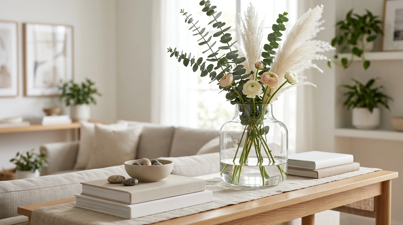 How to Style a Big Glass Vase for a Polished Look