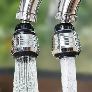 360° Rotating Faucet Extender: 2 Modes, Less Splash